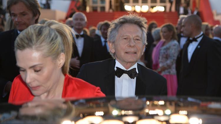 Roman Polanski et son épouse Emmanuelle Seigner le 25 mai 2013 à Cannes [Alberto Pizzoli / AFP/Archives]