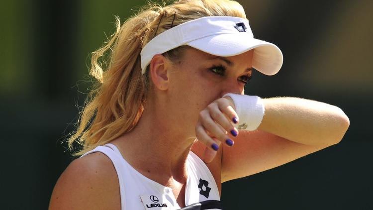 La Polonaise Agnieszka Radwanska, N.4 mondiale de tennis, à Wimbledon, le 4 juillet 2013 [Glyn Kirk / AFP/Archives]