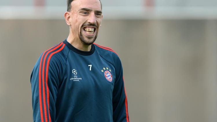 Franck Ribéry à l'entraînement avec le Bayern Munich, le 22 octobre 2013 [Christof Stache / AFP/Archives]