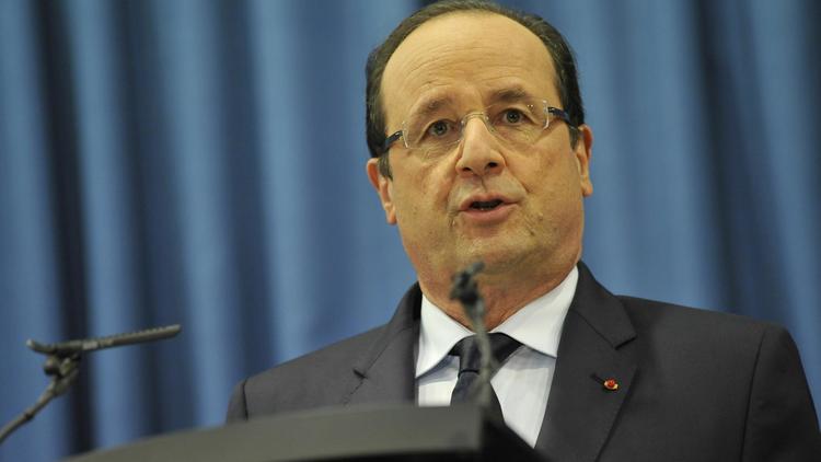François Hollande ke 29 octobre 2013 à Bratislava, en Slovaquie [Samuel Kubani / AFP/Archives]