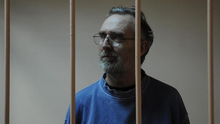 Le militant australien de Greenpeace, Colin Russell, au tribunal de Saint-Pétersbourg, le 18 novembre 2013 [Olga Maltseva / AFP/Archives]