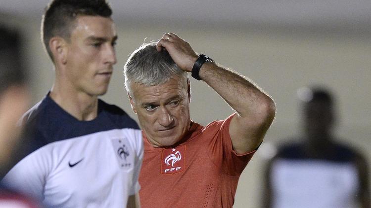 Le sélectionneur de la France Didider Deschamps, lors d'un entraînement à Rio de Janeiro, le 24 juin 2014 [Franck Fife / AFP/Archives]
