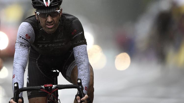Le Suisse Fabian Cancellara, lors de la 5e étape du Tour de France, le 9 juillet 2014 à Arenberg [Lionel Bonaventure / AFP/Archives]