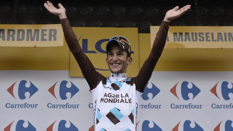 Blel Kadri (équipe AG2R), vainqueur de la 8e étape du Tour de France à Gérardmer, le 12 juillet 2014  [Jeff Pachoud / AFP]