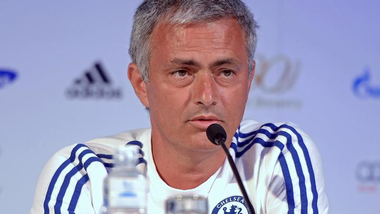 L'entraîneur portugais de Chelsea José Mourinho, lors d'une conférence de presse, le 16 juillet 2013 à Bangkok [Pornchai Kittiwongsakul / AFP/Archives]