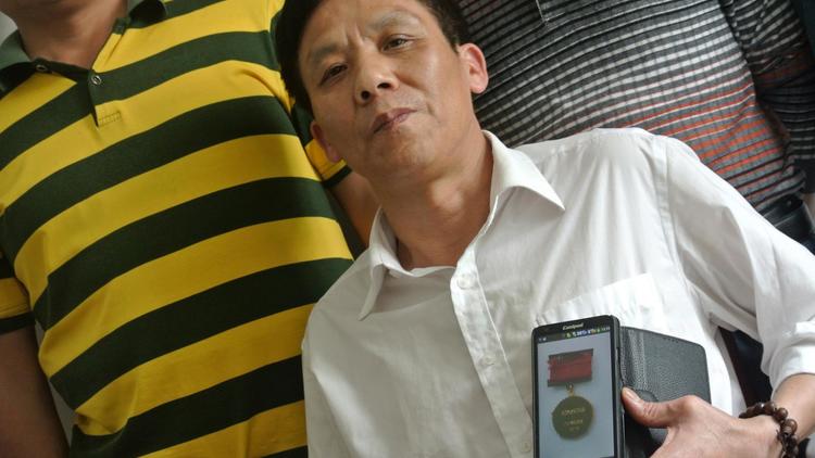 Teng Xingqiu, vétéran de la guerre lancée en 1979 par la Chine contre le Vietnam, à Yiyang, dans le centre de la Chine, le 8 mai 2014 [Tom Hancock / AFP]