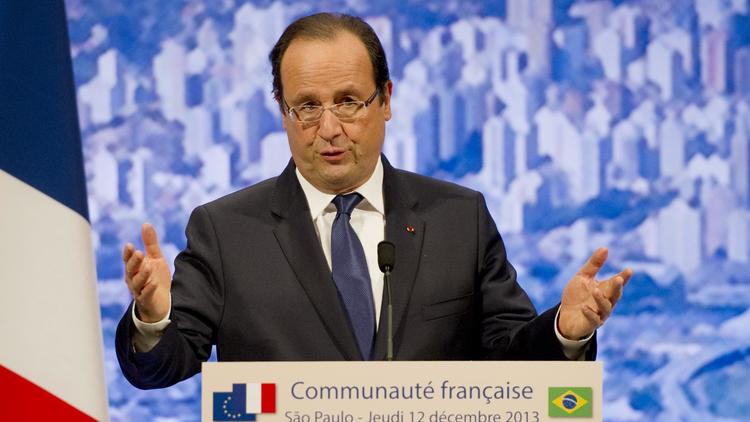 Le président François Hollande à Sao Paulo le 12 décembre 2013 [Alain Jocard / AFP/Archives]
