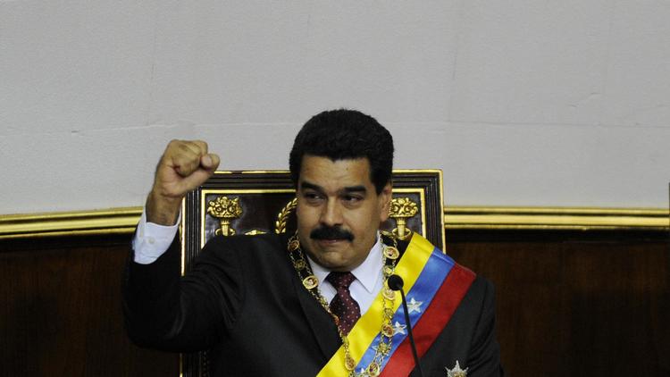 Le président vénézuélien Nicolas Maduro à Caracas, le 15 janvier 2014 [Leo Ramirez / AFP]