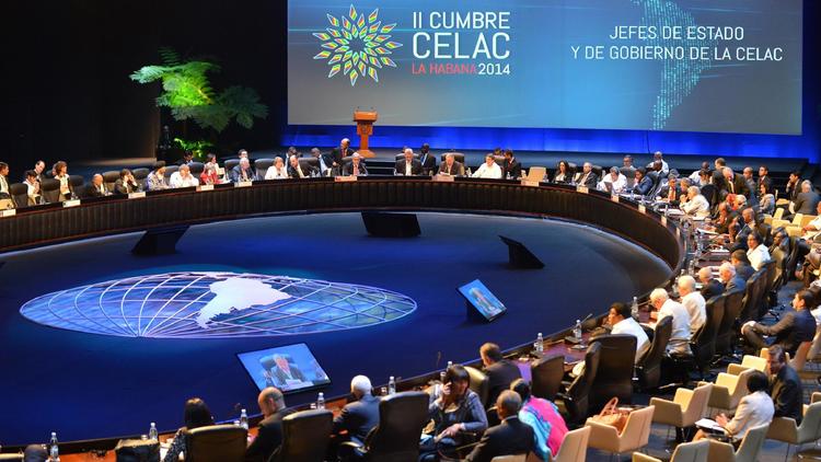 Le 2e sommet de Communauté des Etats d'Amérique latine et des Caraïbes (Celac), le 29 janvier 2014 à La Havane [Adalberto Roque / AFP]