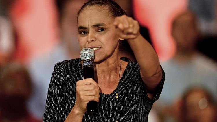 L'écologiste et candidate à la présidentielle au Brésil Marina Silva, le 16 février 2013 à Brasilia [Pedro Ladeira / AFP/Archives]