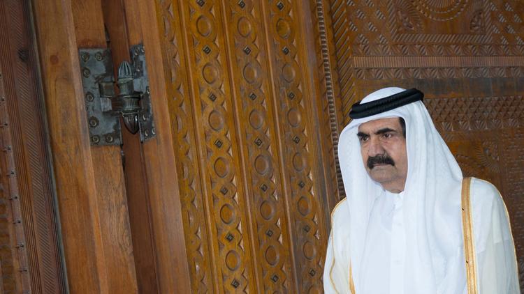 L'émir du Qatar, cheikh Hamad ben Khalifa Al Thani, le 23 juin 2013 à Doha [Bertrand Langlois / AFP Photo]