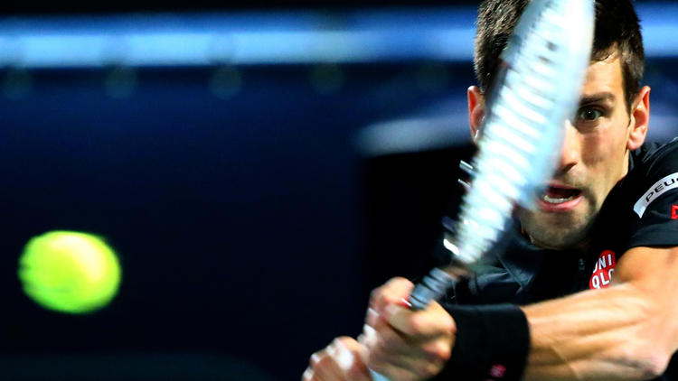 Le Serbe Novak Djokovic lors du tournoi de Dubaï, le 26 février 2014 [Marwan Naamani / AFP]