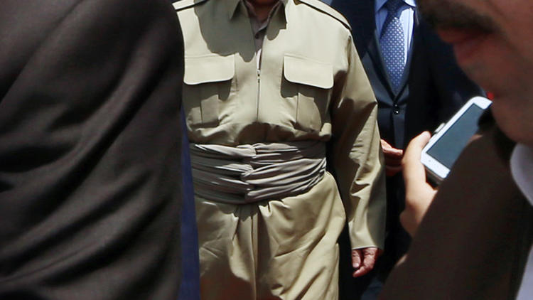 Le président du Kurdistan irakien Massoud Barzani, le 3 juillet 2014 à Arbil [Safin Hamed / AFP]