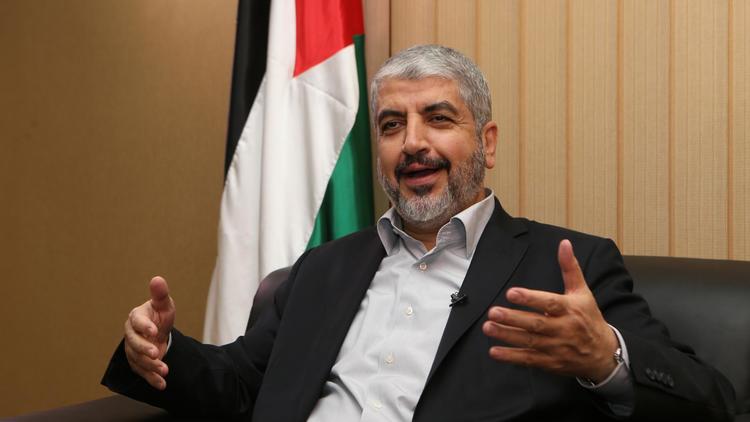 Le chef du Hamas Khaled Mechaal, le 10 août 2014 lors d'un entretien avec l'AFP à Doha [Karim Jaafar / Al-Watan Doha/AFP]