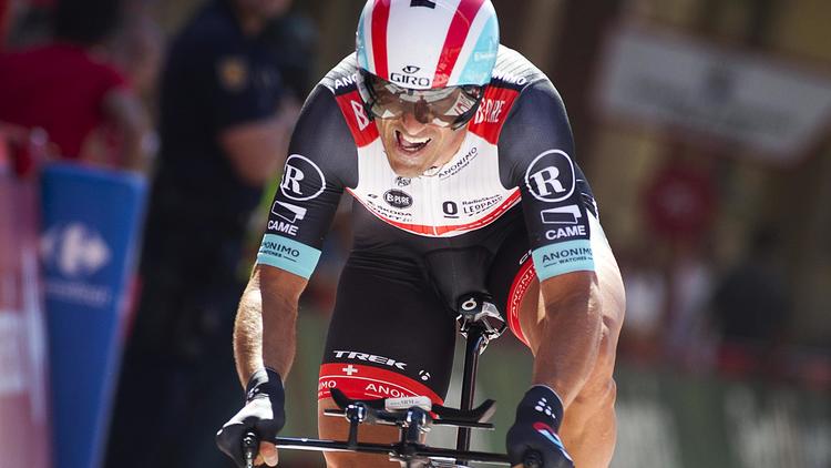 Le Suisse Fabian Cancellara, lors de la 11e étape du Tour d'Espagne, le 4 septembre 2013 à Tarazona [Jaime Reina / AFP]