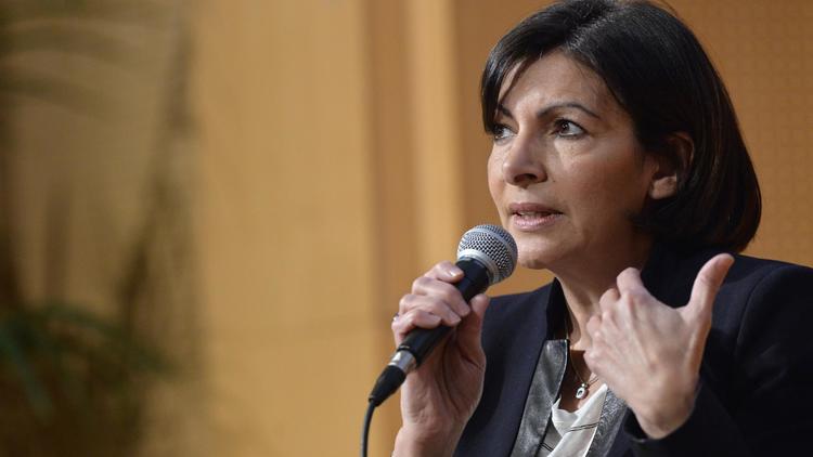 La candidate socialiste à la mairie de Paris, Anne Hidalgo, le 13 février 2014 à Paris [Miguel Medina / AFP]