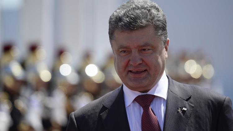 Petro Poroshenko le 6 juin 2014 à Ouistreham [Alain Jocard / Pool/AFP]