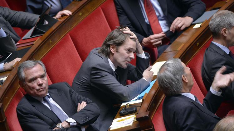 Bernard Accoyer (G) le 26 juin 2013 à l'Assemblée nationale à Paris [Miguel Medina / AFP/Archives]
