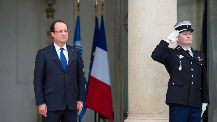 Le président français François Hollande, à l'Elysée, le 15 juillet 2013 [Martin Bureau / AFP/Archives]