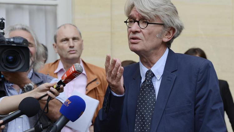 Jean-Claude Mailly le 27 août 2013 face à la presse à Matignon [Bertrand Guay / AFP/Archives]