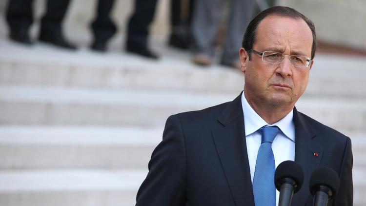 Le président François Hollande, à l'Elysée, le 29 août 2013  [Kenzo Tribouillard / AFP]