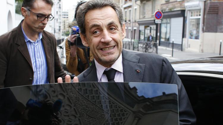 L'ancien président de la République Nicolas Sarkozy, le 7 octobre 2013 à la Mosquée de Paris [Thomas Samson / AFP]