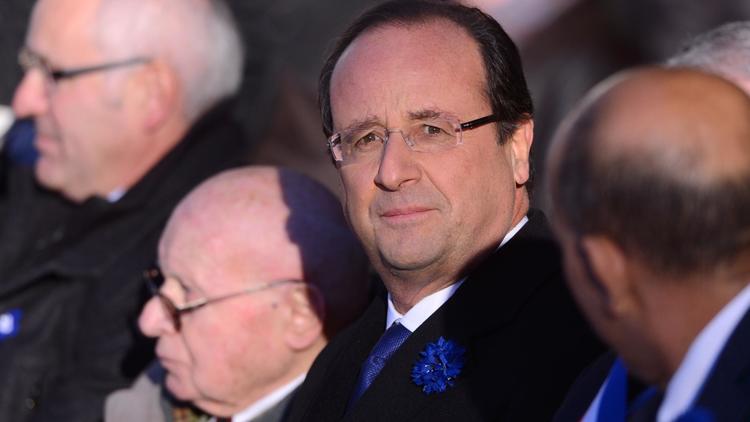 François Hollande le 11 novembre 2013 à Oyonnax [Alain Jocard / AFP/Archives]