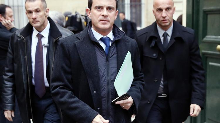 Le ministre de l'Intérieur Manuel Valls à Paris le 22 novembre 2013 [Patrick Kovarick / AFP]
