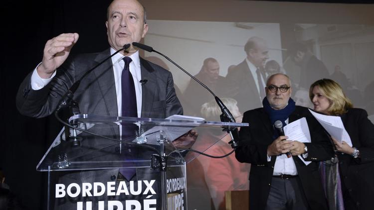 Alain Juppé, le 13 décembre 2013 lance sa campagne pour les Municipales à Bordeaux [Mehdi Fedouach / AFP/Archives]
