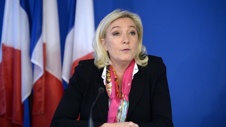 Marine Le Pen, le 17 décembre 2013 lors d'une conférence de presse à Nanterre [Martin Bureau / AFP/Archives]