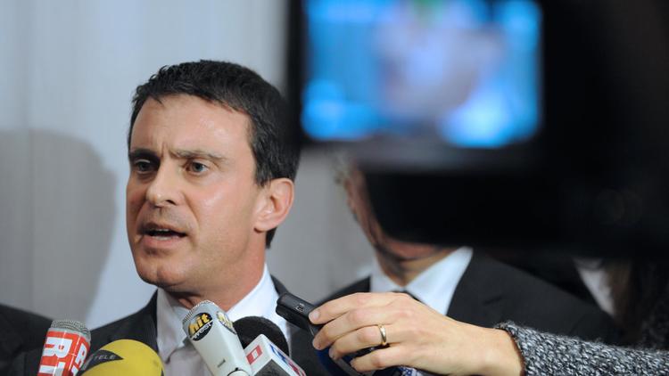 Le ministre de l'Intérieur Manuel Valls à Brest, le 9 janvier 2014 [Fred Tanneau / AFP]