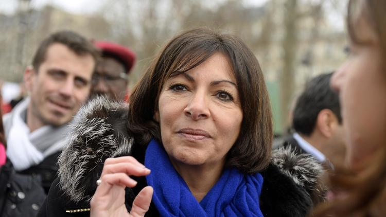 Anne Hidalgo le 25 janvier 2014 place de la Bastille à Paris [Alain Jocard / AFP/Archives]