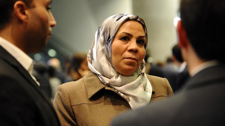Latifa Ibn Ziaten, la mère du soldat assassiné par Mohammed Merah, à Toulouse le 27 février 2014 [Rémy Gabalda / AFP]