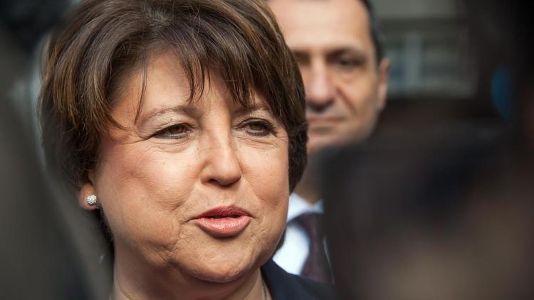La maire socialiste de Lille Martine Aubry le 30 mars 2014 [Philippe Huguen / AFP]