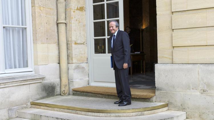 Le chef de file des députés PRG Roger-Gérard Schwartzenberg, le 7 avril 2014 à Matignon, à Paris [Fred Dufour / AFP/Archives]