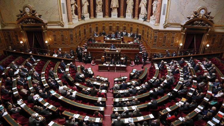 Le Sénat le 9 avril 2014, durant un discours du Premier ministre Manuel Valls [François Guillot / AFP]