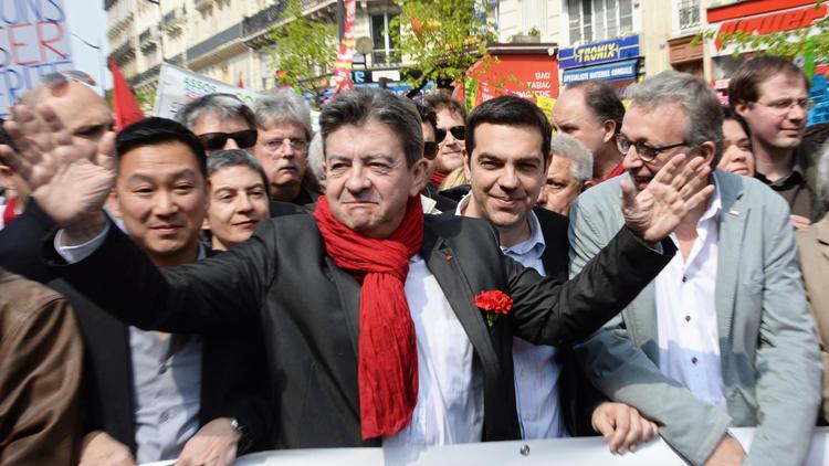 Le coprésident du Parti de Gauche Jean-Luc Mélenchon lors d'une manifestation le 12 avril 2014 à Paris [Pierre Andrieu / AFP/Archives]