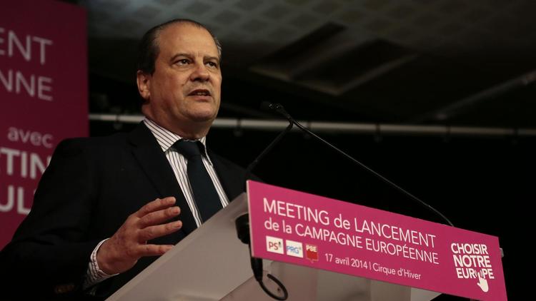 Jean-Christophe Cambadélis le jour de son élection comme Premier secrétaire du Parti socialiste, le 15 avril 2014 [Jacques Demarthon / AFP/Archives]