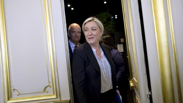 La présidente du FN Marine Le Pen, le 22 avril 2014 à Paris  [Lionel Bonaventure / AFP]