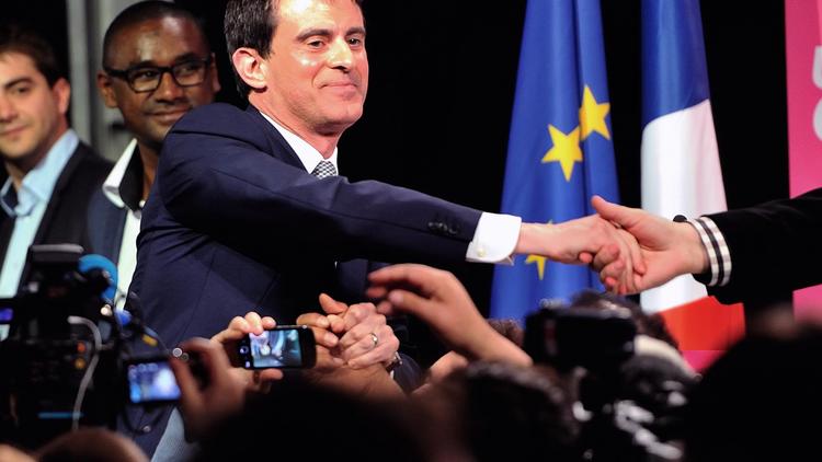 Le Premier ministre français Manuel Valls à Lille le 15 mai 2014 [Philippe Huguen / AFP]