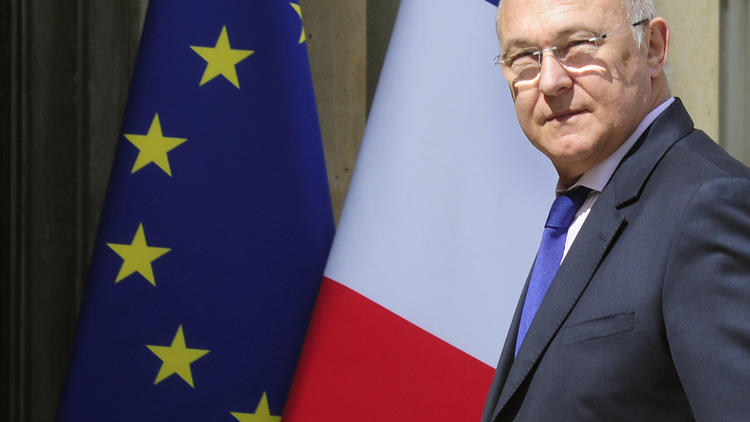 Le ministre français des Finances Michel Sapin, le 19 mai 2014 à l'Elysée, à Paris [Dominique Faget / AFP/Archives]
