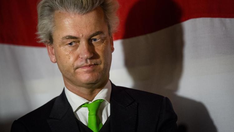Geert Wilders, le dirigeant populiste néerlandais, le 22 mai à Scheveningen   [Bart Maat / ANP/AFP]
