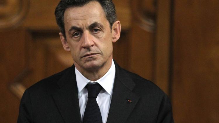 L'ancien président de la République, Nicolas Sarkozy, avant un discours, à Nice, le 9 mars 2012 [Valery Hache / AFP/Archives]