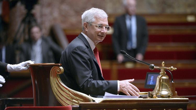 Le président de l'Assemblée nationale Claude Bartolone à son poste à Paris le 10 juin 2014 [Stéphane de Sakutin / AFP/Archives]