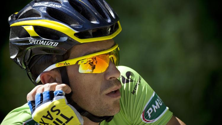 L'Espagnol Alberto Contador lors de la 6e étape du Dauphiné le 13 juin 2014 à Poisy [Lionel Bonaventure / AFP]