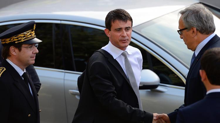 Manuel Valls le 16 juin 2014 à Evry [Eric Feferberg / AFP]