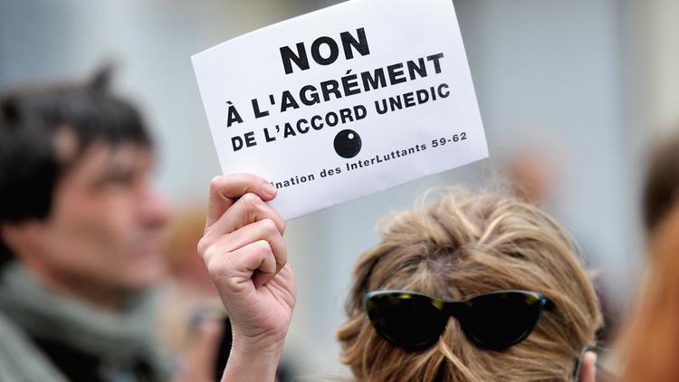 Manifestation d'intermittents à Lille le 20 juin 2014 [Philippe Huguen / AFP/Archives]