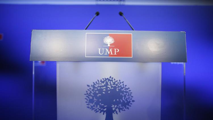 Un pupitre au siège de l'UMP à Paris [Kenzo Tribouillard  / AFP/Archives]