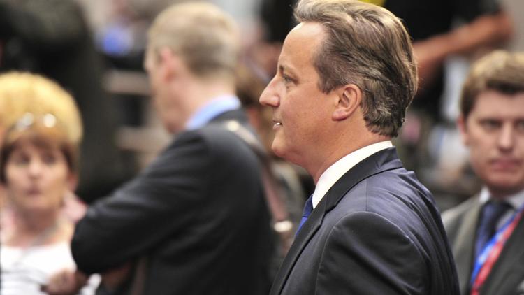 Le Premier ministre britannique David Cameron, le 27 juin 2014 à Bruxelles [John Thys / AFP]