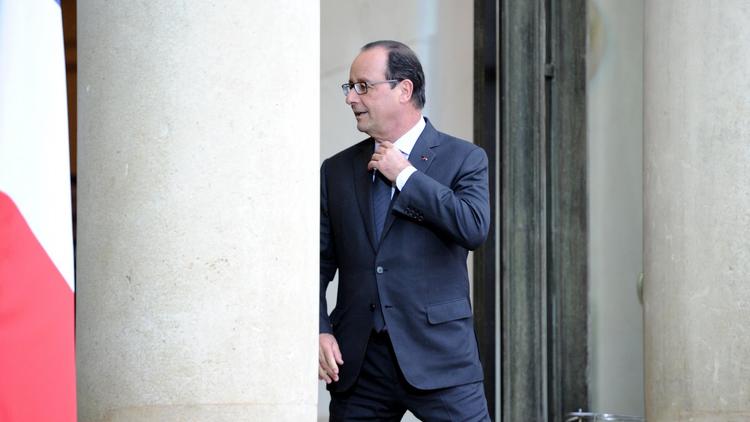Le président François Hollande à l'Elysée, le 9 juillet 2014 à Paris   [Stephane de Sakutin / AFP]